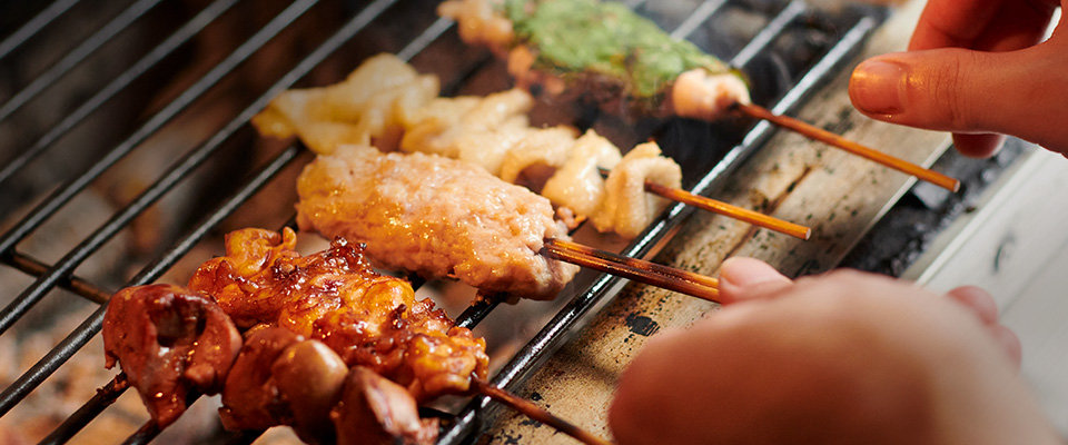 焼き鳥調理